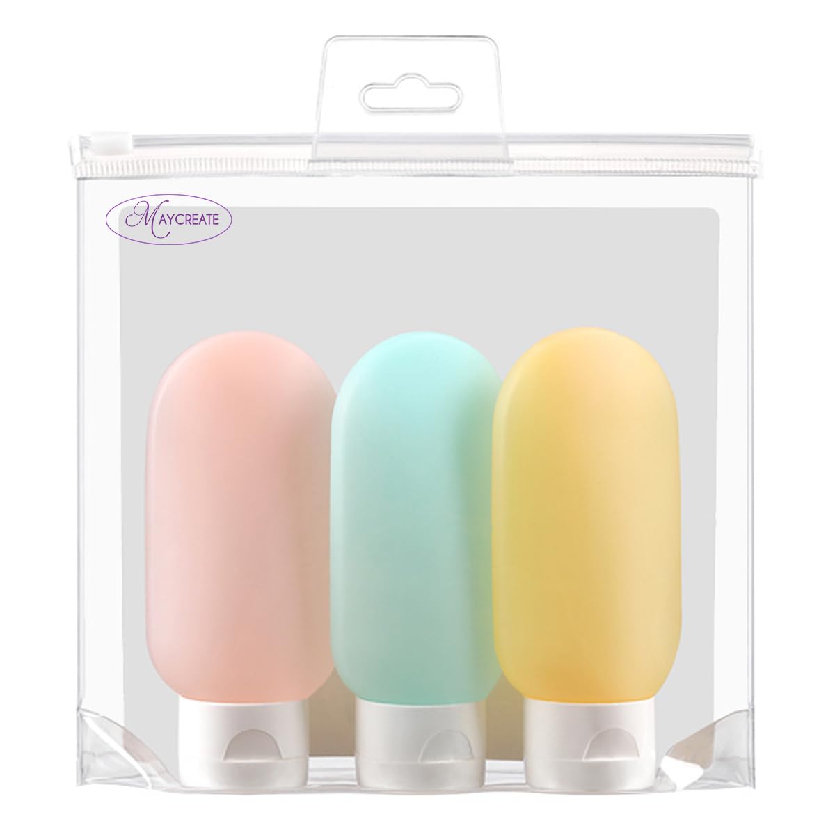 MAYCREATE Plastic 3Pcs Travel Toiletries Bottle 60Ml Empty Travel Bottles For Toiletries Leakproof Squeeze Travel Bottle Kit Containers For Shampoo Lotion, Pink MAYCREATE Plastic 3Pcs Travel Toiletries Bottle 60Ml Empty Travel Bottles For Toiletries Leakproof Squeeze Travel Bottle Kit Containers For Shampoo Lotion, Pink
